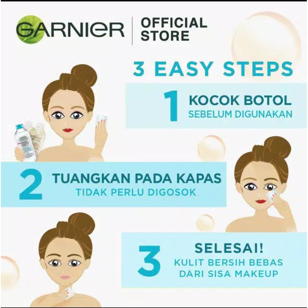 Qeila - GARNIER MICELLAR WATER 125 ML l Garnier Skincare Pembersih Wajah &amp; Makeup