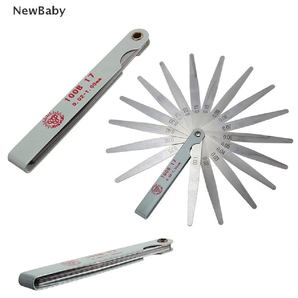 NewBaby Useful Metric Feeler Gauge Gap Filler Thickness Measurement Tool 17 Blades Hot ID