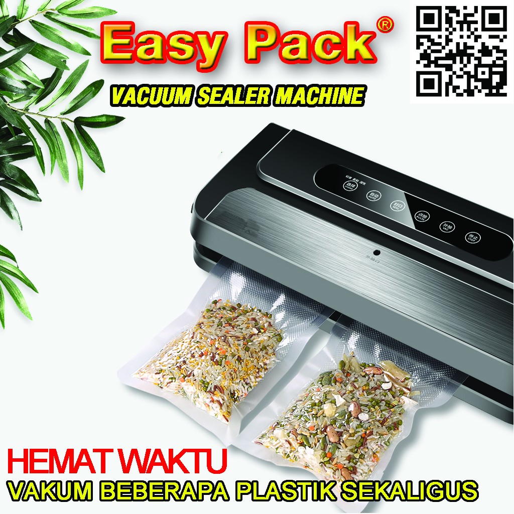 Mesin Vakum Makanan Vacuum Sealer EASY PACK GW-01 V1002 Automatis Manual Plastik Alat Vakum Vacum Se