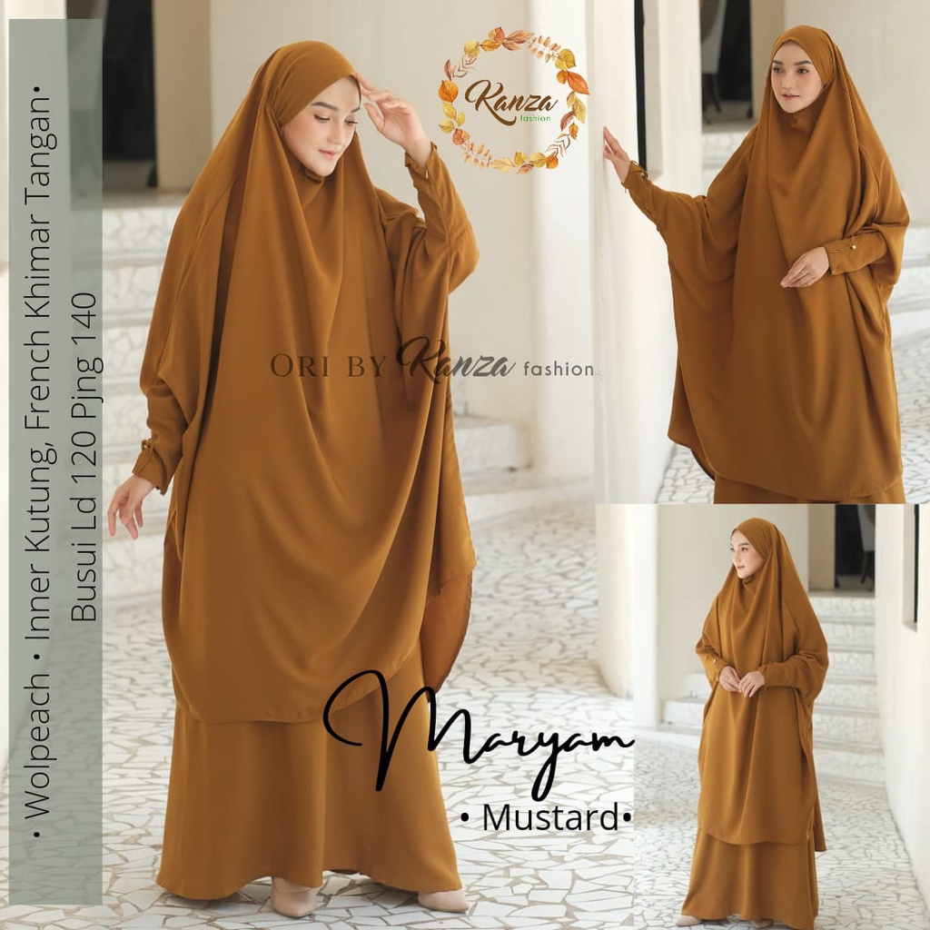 MARYAM SYARI gamis original produk by kanza fashion