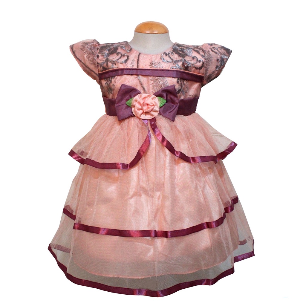 Dress Kids Senni/Baju Pesta Anak Perempuan / Dress Ulang Tahun / Baju Anak Cewek