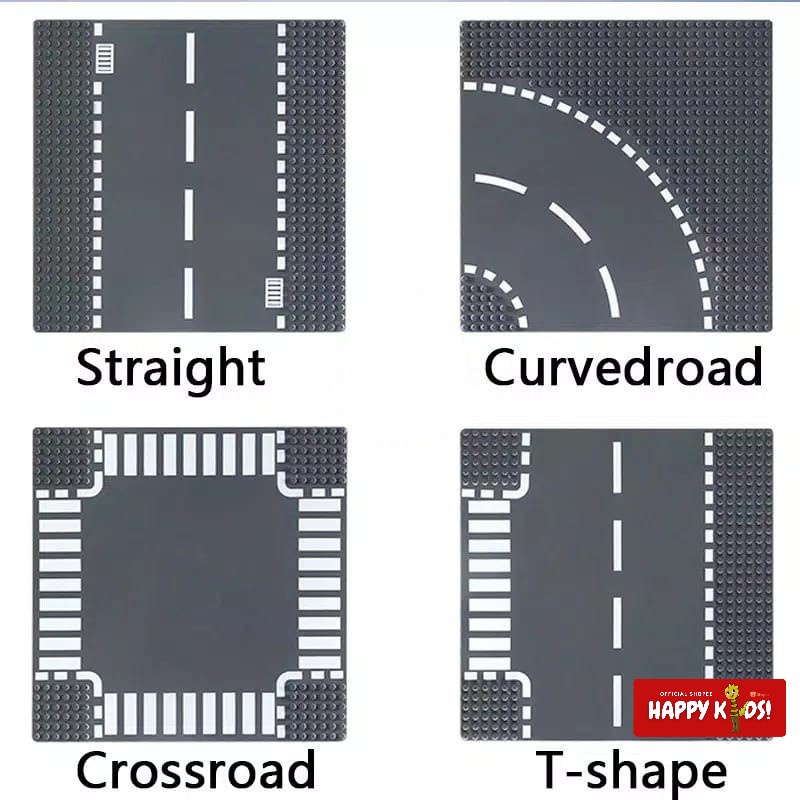PROMO PLAT JALANAN LEGO BASEPLATE STREET ROAD TATAKAN PAPAN ALAS MAINAN BRICKS BLOCK COLONY CLY1013 