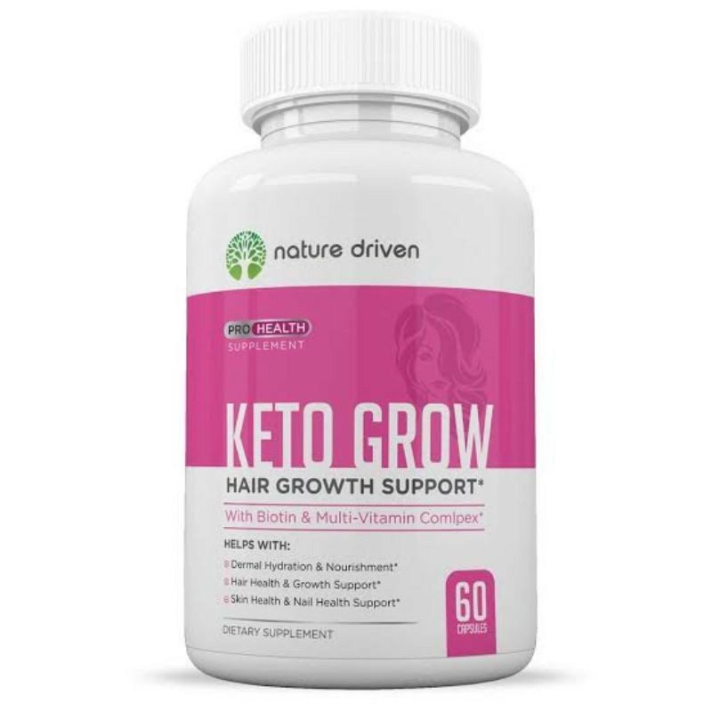 COD KETO GROW ORIGINAL - Suplemen Penumbuh Rambut Menutrisi Kulit Kepala Memperbaiki Obat Penumbuh R