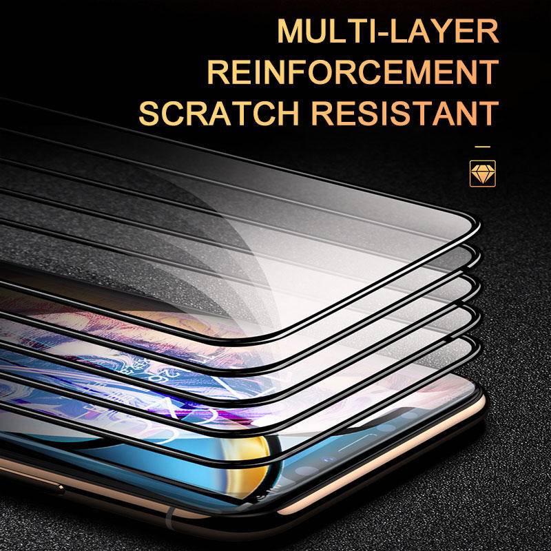 Pelindung Layar Tempered Glass 9D Blueray HD Untuk iPhone 13 12 11 Pro MAX Mini X XS MAX XR SE 2022 2020 6 6s 7 8 Plus