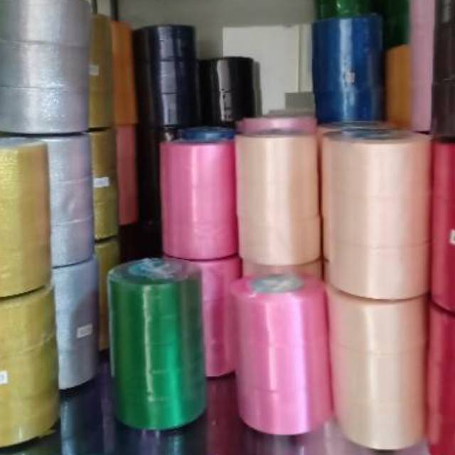 

Pita satin 4cm , 1,5 inch pita besar warna Pita Kado pita bucket bunga Pita Hias Pita Hampers Pita Hias