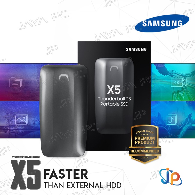 Samsung SSD X5 Thunderbolt 3 External Portable 500GB - Samsung SSD 500 GB