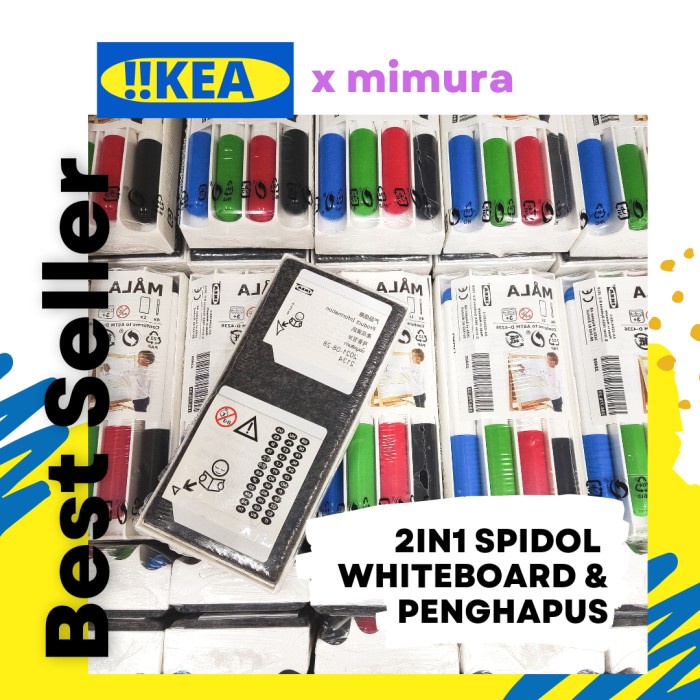 

Spidol Warna 2In1 White Board Dengan Penghapus Papan Tulis Ikea