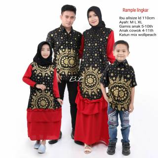  BATIK  COUPLE  COPEL BATIK  SET KELUARGA SERAGAM BAJU  