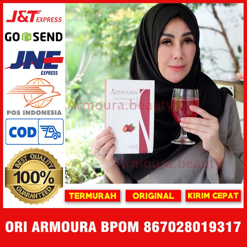 5 Box Armoura beauty drink minuman diet pelangsing penurun berat badan 100% Ekstrak Buah Plum