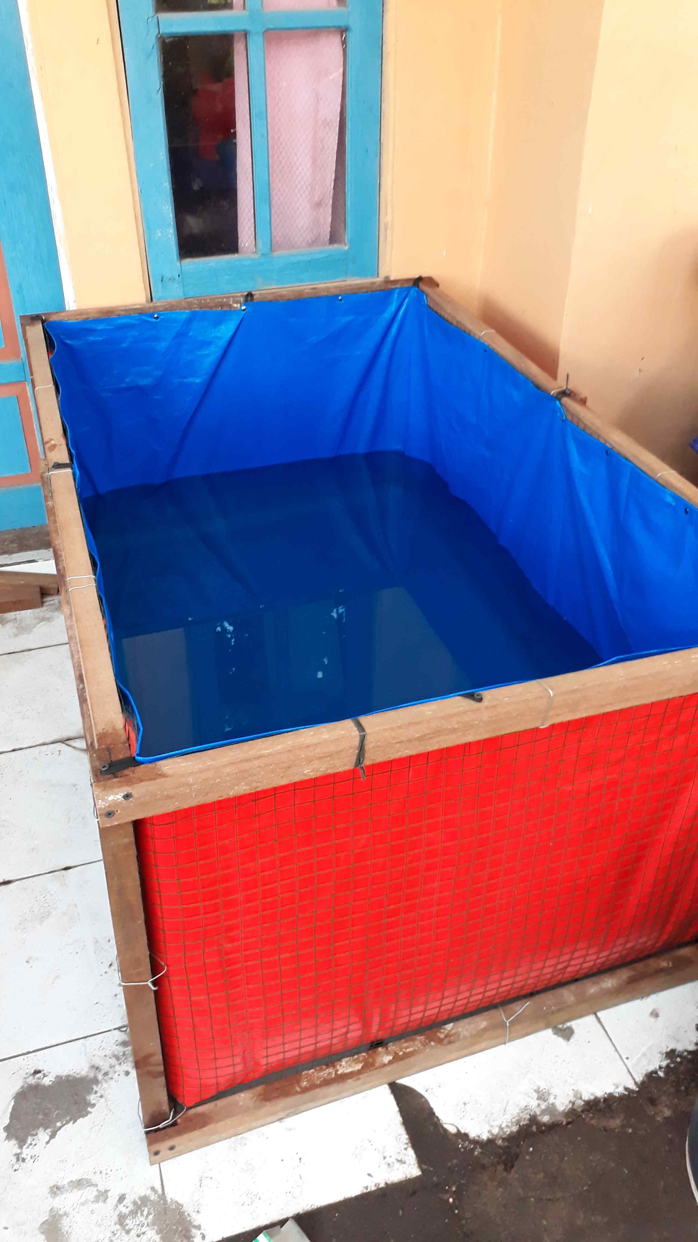 Kolam Terpal Ikan Mini Ukuran ( 130×80×60cm ) Sejuta% Original Type A12 Cocok Untuk Budidaya Ikan