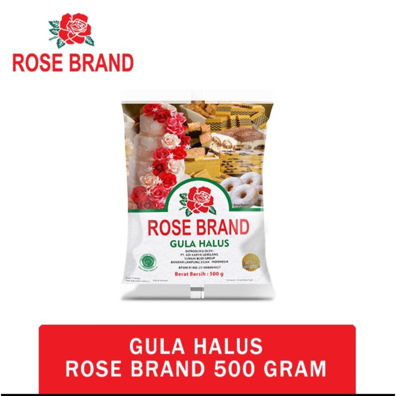 gula tepung rose brand 500gram / gula tepung rosebrand