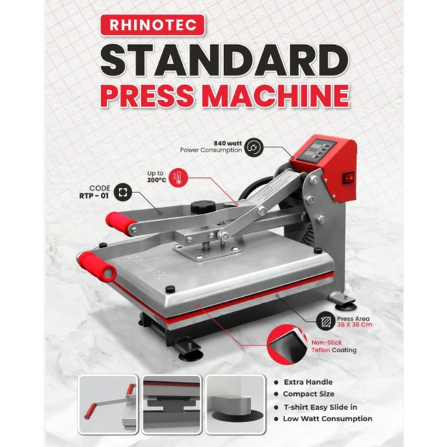 RHINOTEC HEAT PRESS STANDAR - RTP 01