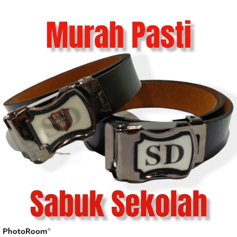 Sabuk Sekolah SD Sintetis 3D || Ikat Pinggang Gesper Belt Tali Pinggang Sekolah