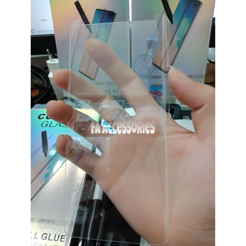 NANO OPTICS CURVED TEMPERED GLASS UV Type Samsung s7 edge S8 S9 S8+ S9+ Note 7/FE Note 8 9 S10E