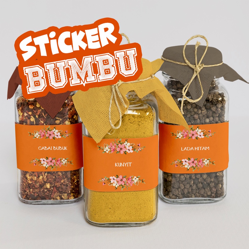 

Sticker bumbu dapur | stiker bumbu | stiker gula | sticker 079