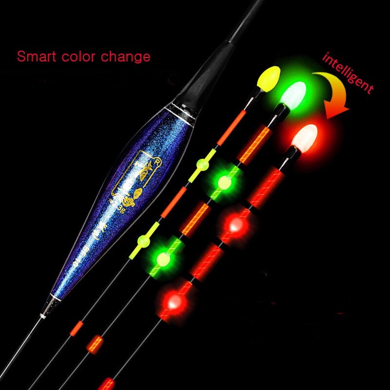 Pelampung Umpan Pancing Fishing Floats Lure Bait Gravity Sensor LED Light - Black