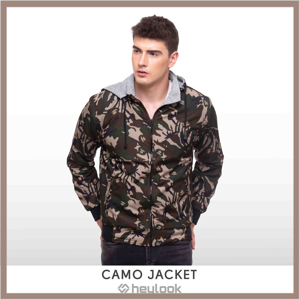 [COD] JAKET PRIA JAKET PARASUT MOTIF PRIA JAKET ARMY LORENG BOLAK BALIK  -