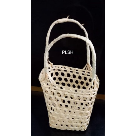 anyaman bambu tas 2tk 16×18×25 natural