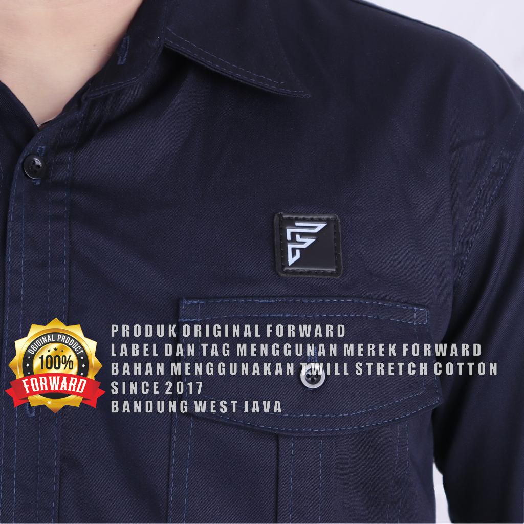 WORKSHIRT SS - SERI KEMEJA PATCH Pendek 3 WARNA/ Baju Kerja Lapangan Nyaman Dipakai BY FORWARD System Polos Lanzclothing