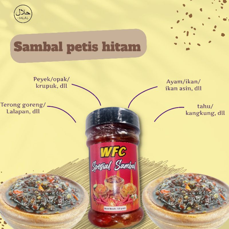 

sambal petis hitam WFC berat 150 gram