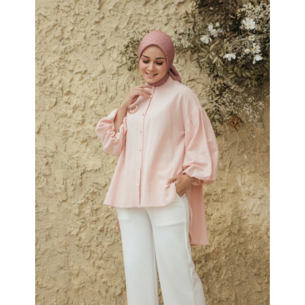 Brooklyn blouse candy bubblegum XS-S by wearing klamby