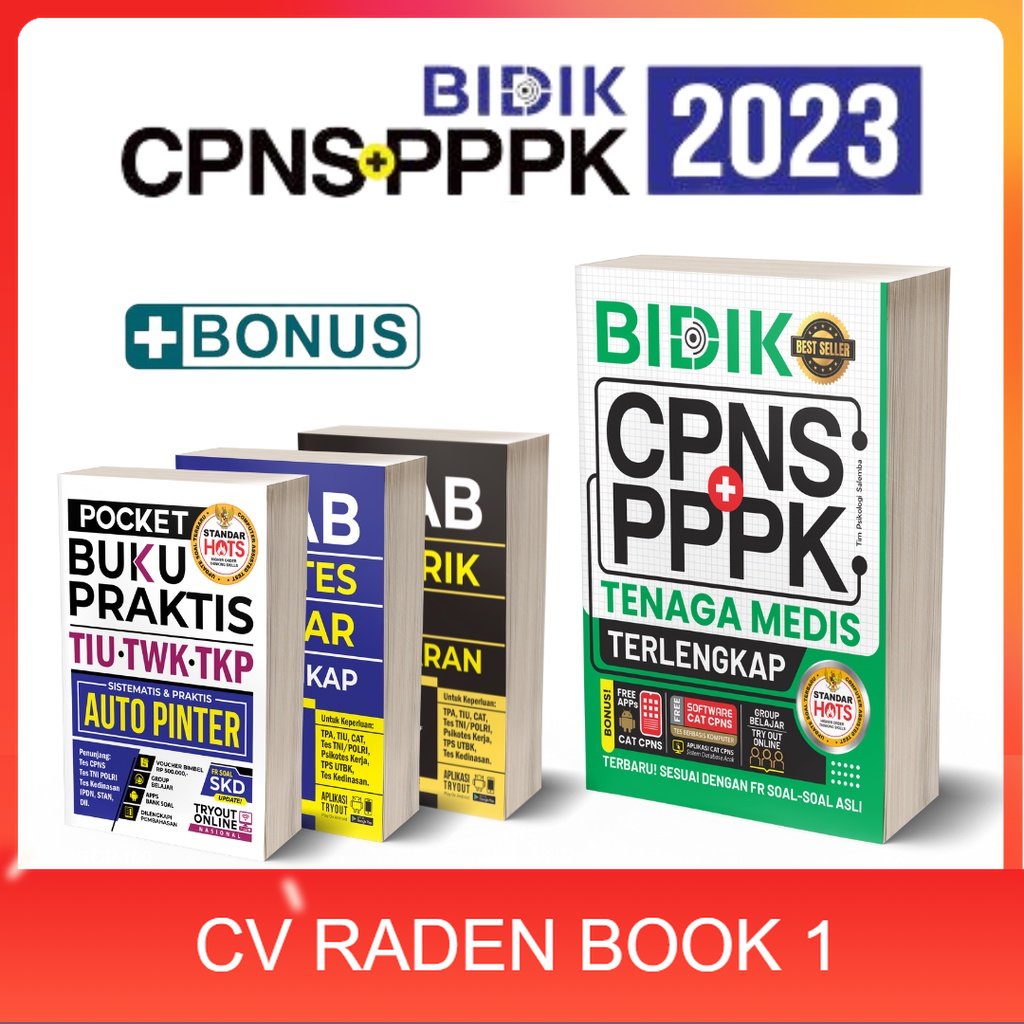 Jual TERBARU- BUKU BIDIK CPNS PPPK TENAGA MEDIS 2023 TERBARU / CPNS