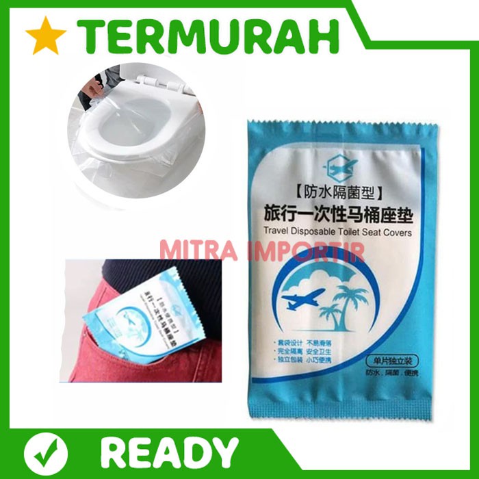 TISSUE Alas Duduk Closet Toilet Seat Cover Tisu Tatak Wc Plastik