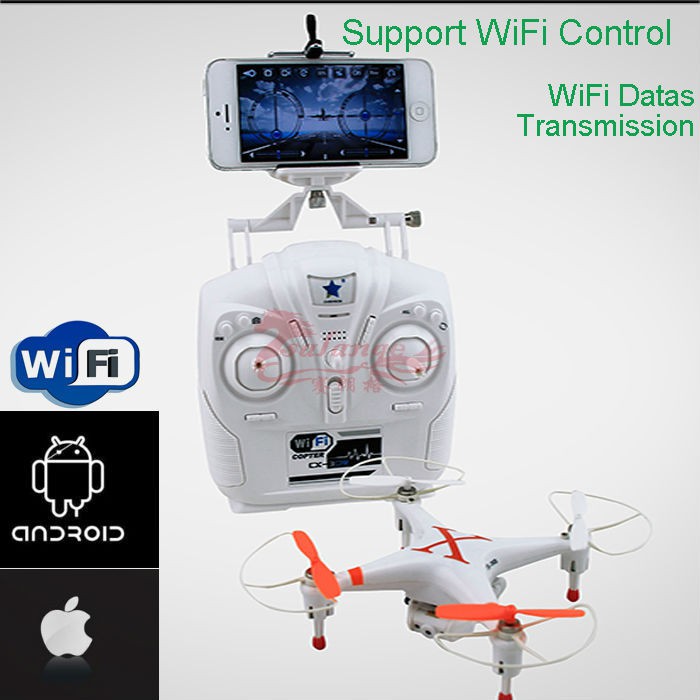 Quadcopter Drone Cx-30w 4-Axis Wifi - Hd Camera. With Remote Control