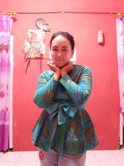 381cf Dress Tunik Batik Modern All-size M-xl Katun Stretch