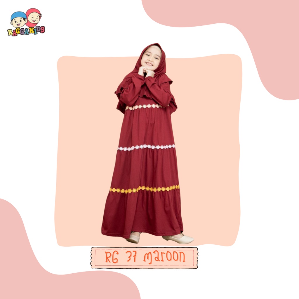 GAMIS ANAK BAHAN KAOS WARNA MAROON RAGGAKIDS | RG 37 MAROON