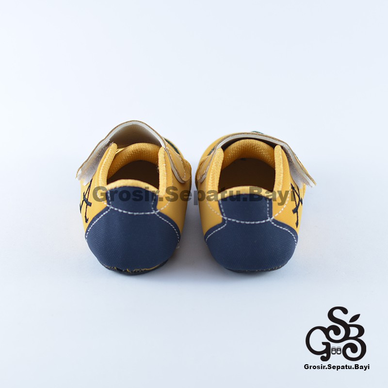 sepatu bayi baby shoes prewalker laki laki umur 2 - 14 bulan model casual A warna KREM