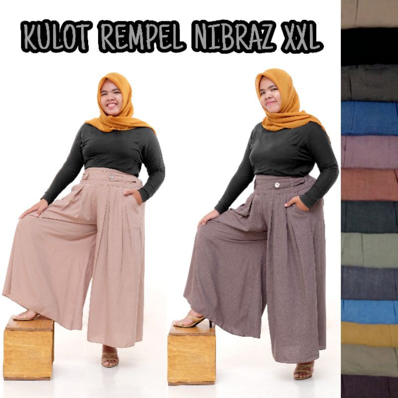 Celana Kulot Jumbo Full Rempel XXL Katun Supernova PREMIUM