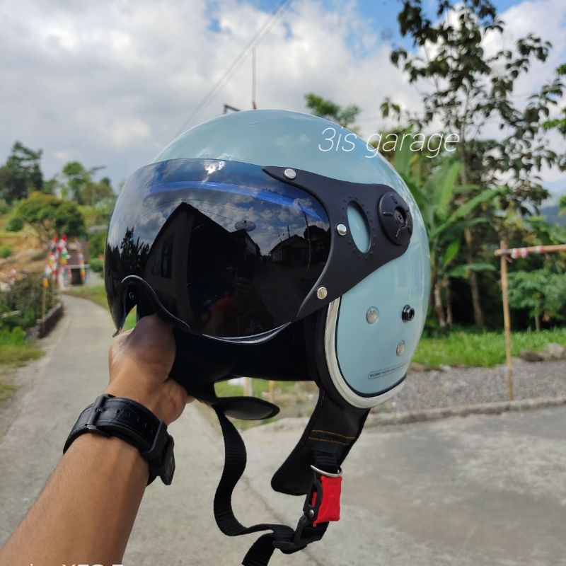 HELM BOGO PILOT ITALY RETRO FULL LEHER SNI PRIA WANITA DEWASA ORIGINAL PREMIUM