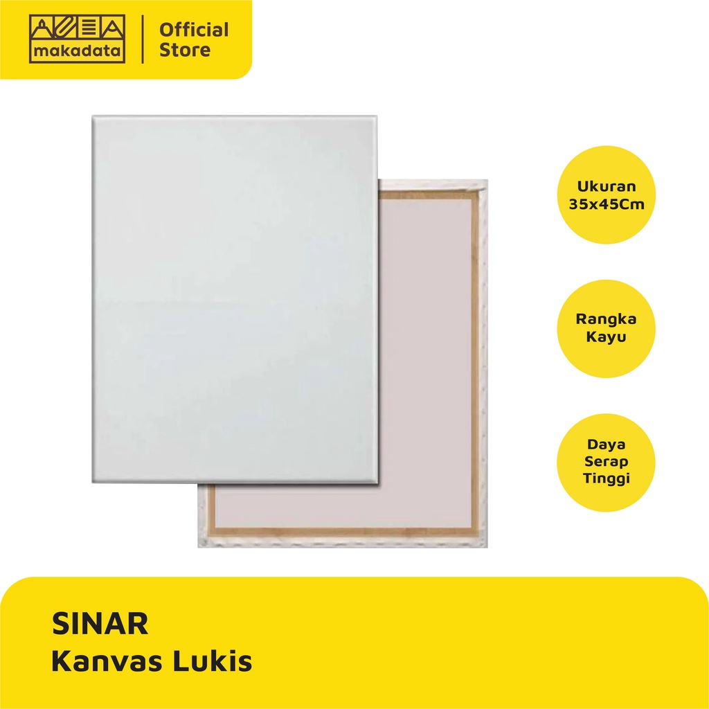 

KANVAS LUKIS SINAR PUTIH POLOS UKURAN 35 X 45 CM MURAH