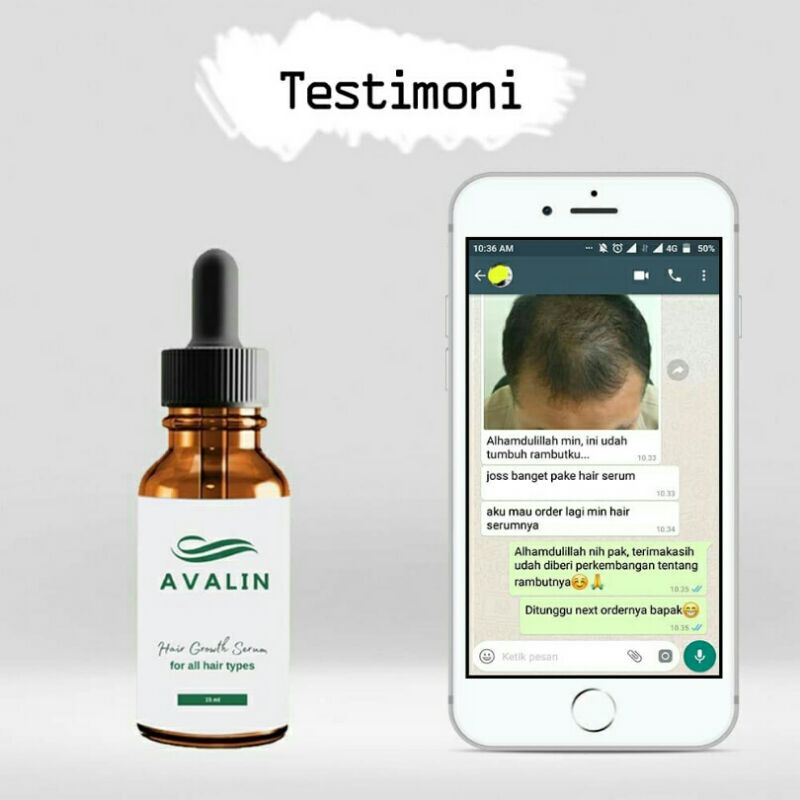 AVALIN Booster Hair Growth Oil Serum (FREE BONUS) Penumbuh Penyubur Penebal Rambut