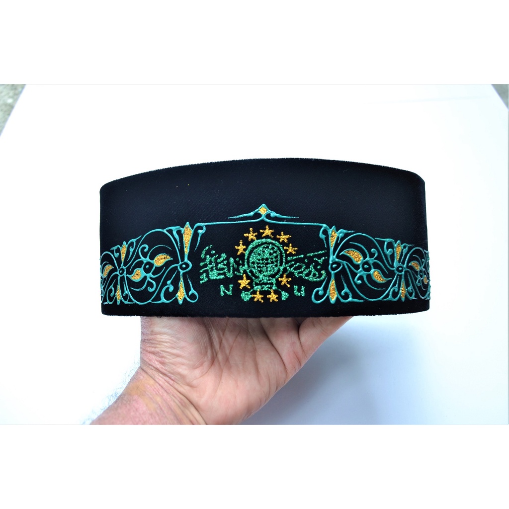 Songkok Peci Lukis Motif NU Wathon / Peci NU Kopiah NU