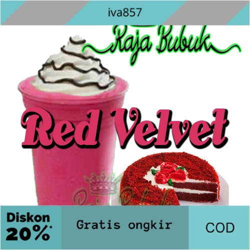 

PROMO Bubuk Minuman Bubble Drink 1kg Red Velvet "Raja Bubuk" GRATIS ONGKIR