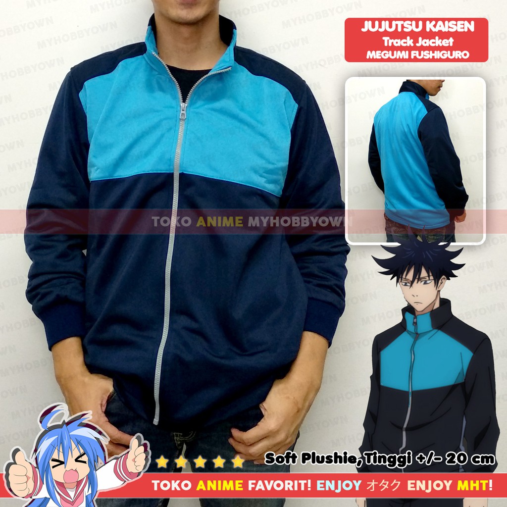 Jaket Anime Jujutsu Kaisen Fushiguro Megumi Tracksuit Jersey