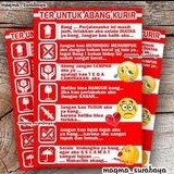 

Sticker Fragile Abang Kurir