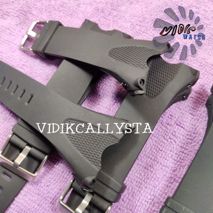 STRAP TALI KARET JAM TANGAN Q&amp;Q M010 GW84 M-010 GW-84 GW 84 QNQ QQ HITAM