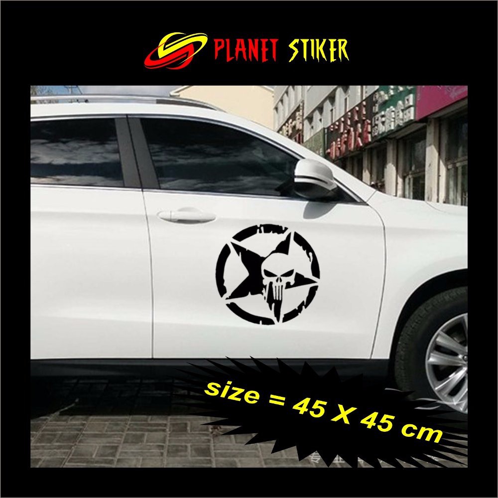 NEW PUNISHER DECAL CUTTING STICKER STIKER MOBIL ALL JEEP FEROZA KATANA TAFT KIJANG PANTHER ALL MOBI Shopee Indonesia