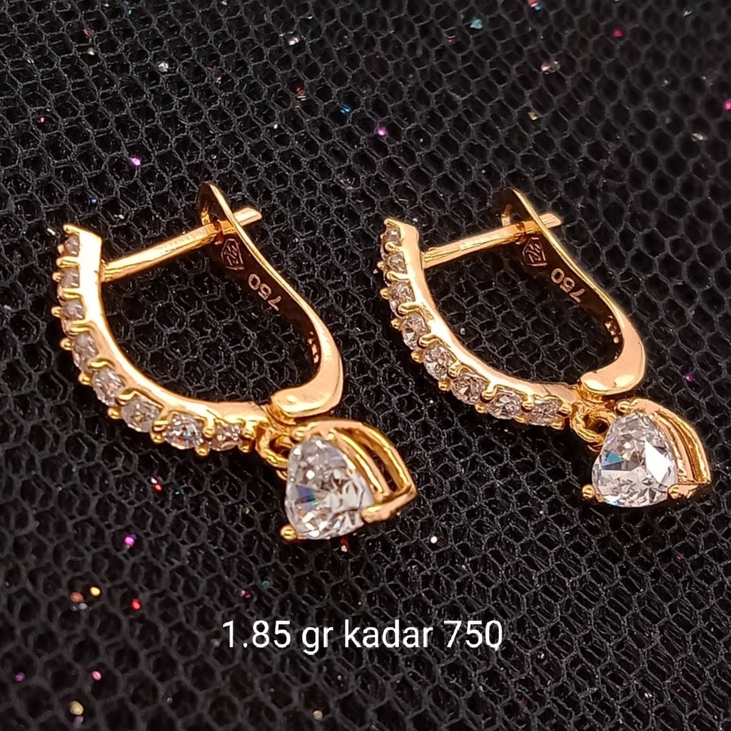 New Anting Emas 17 K - 1.85 gr Kadar 750 - 2462