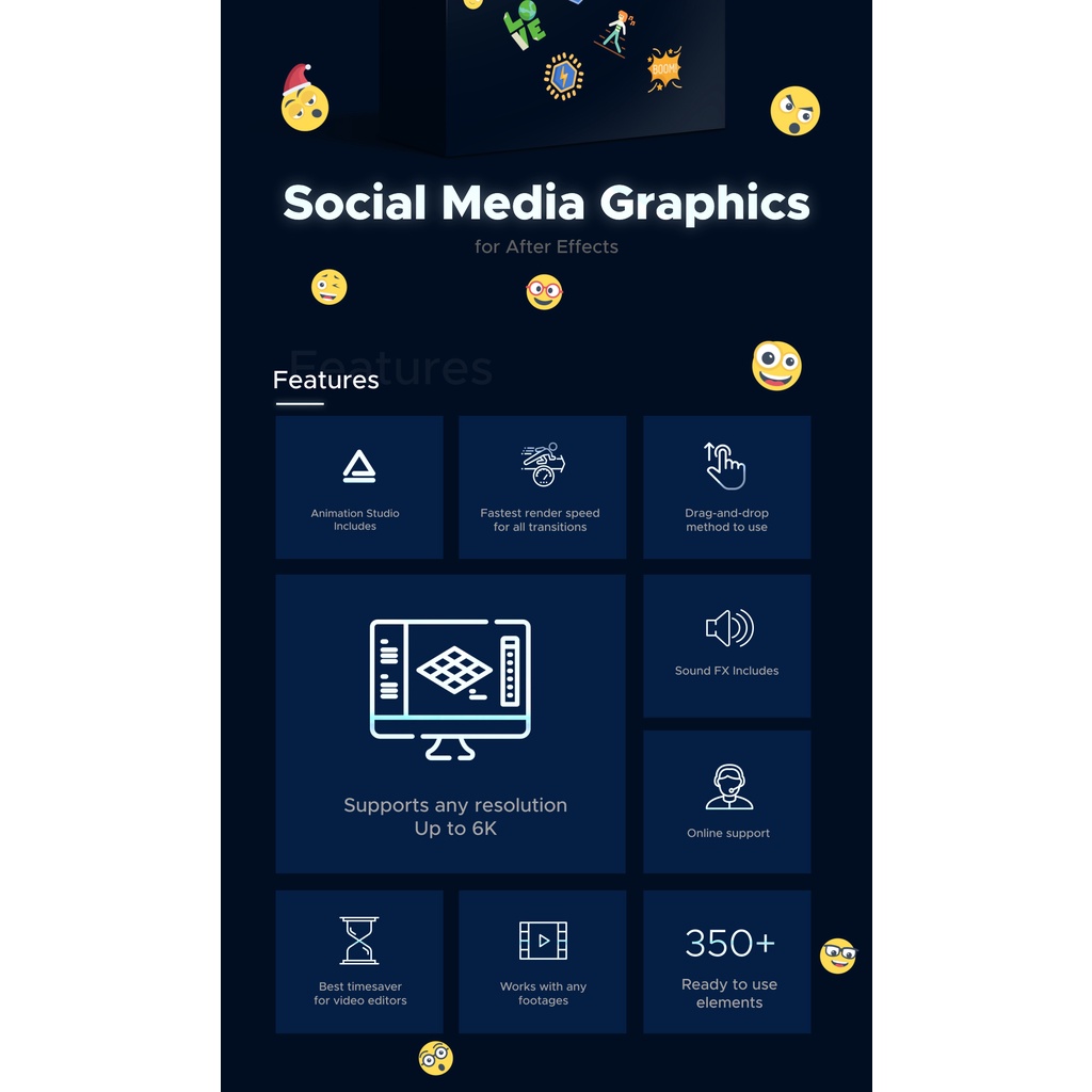 Animation Studio Social Media Graphics Pack - After Effects Extension