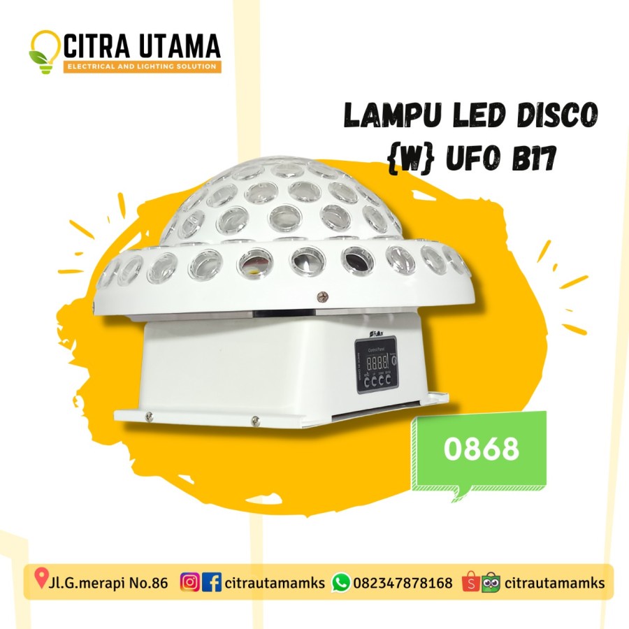 LAMPU LED DISCO (W) UFO B17 K0868