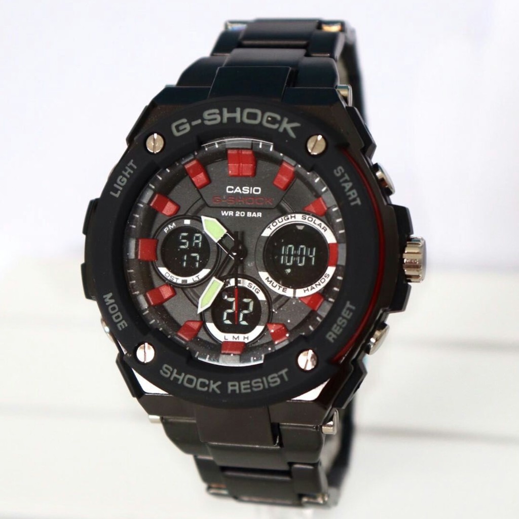 JAM TANGAN CASIO G SHOCK MTG 1000 HITAM MERAH