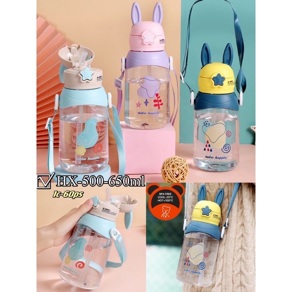 BOTOL MINUM RABBIT IMPORT|BOTOL MINUM 650ml LUCU/BOTOL MINUM LUCU