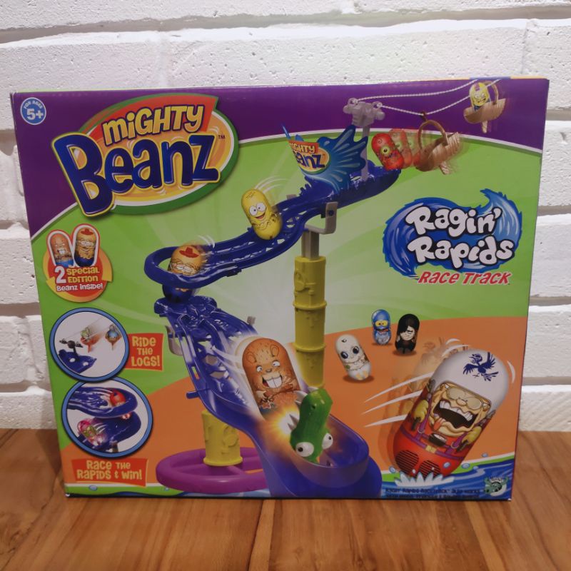Mighty Beanz Ragin Rapid Race Track Original Moose
