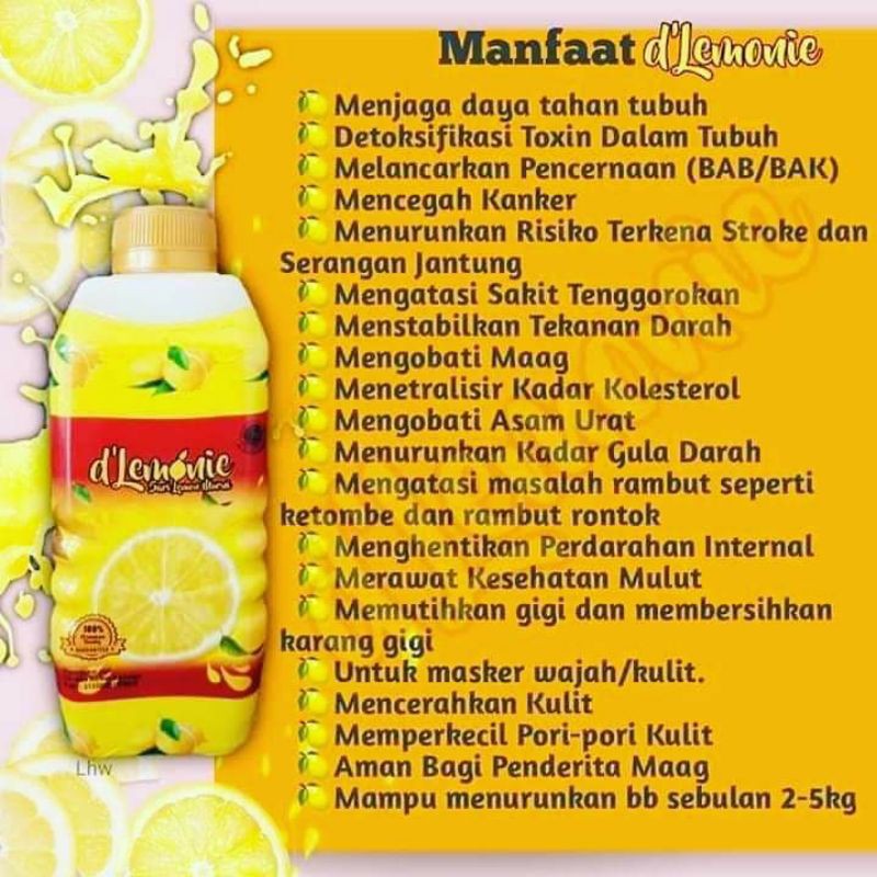 

TERMURAH BISA COD Dlemonie sari lemon asli