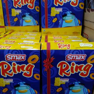 Smax Ring Cheese 100gr Snack Cemilan Keju Dus Kotak Ciki 