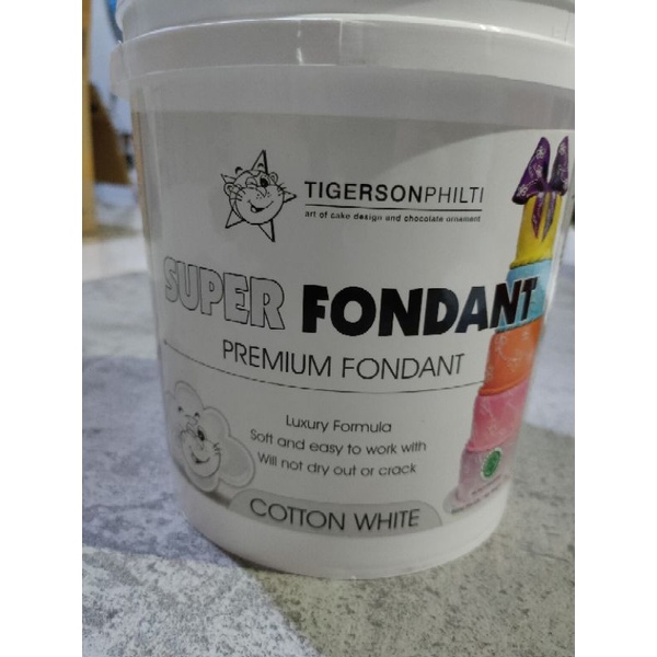 SUPER FONDANT TIGERSON - WARNA PUTIH